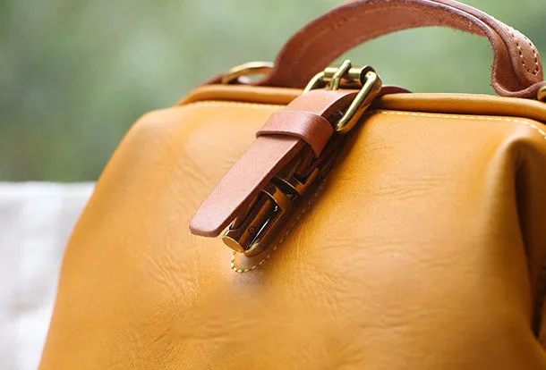 Handmade Leather doctor bags for women leather shoulder doctor bag crossbody bag