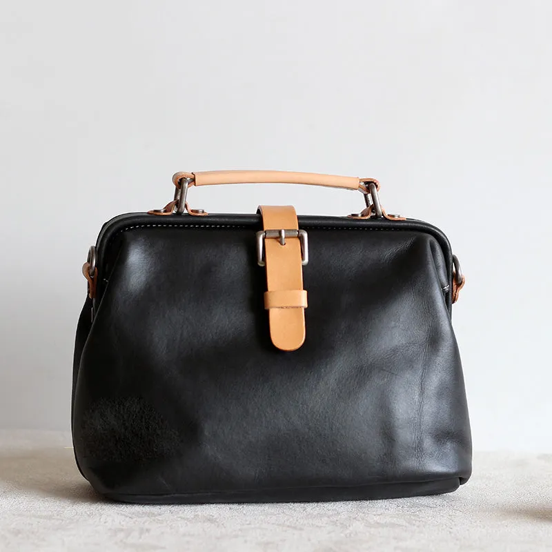 Handmade Leather doctor bags for women leather shoulder doctor bag crossbody bag
