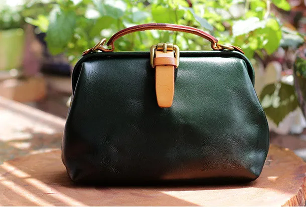 Handmade Leather doctor bags for women leather shoulder doctor bag crossbody bag