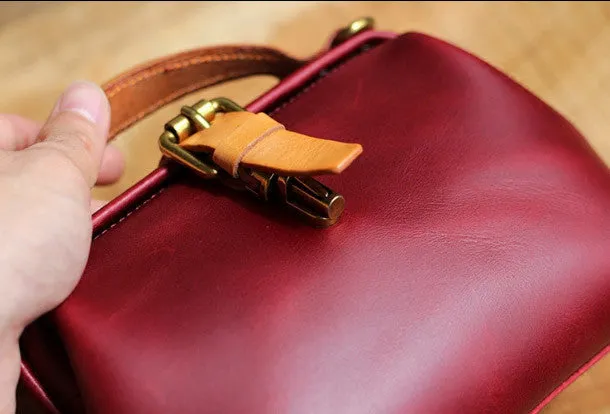 Handmade Leather doctor bags for women leather shoulder doctor bag crossbody bag