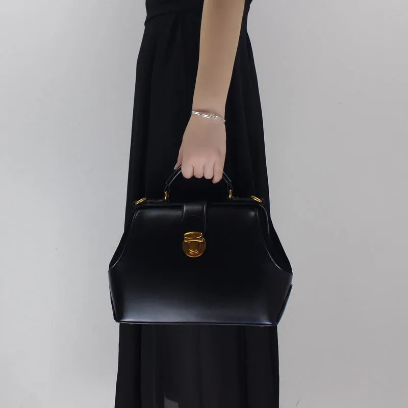 Handmade Leather handbag doctor bag shoulder bag for women leather bag