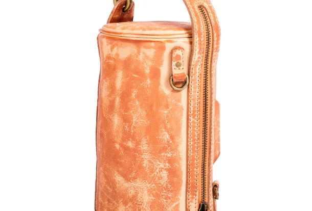 Handmade Leather Handbag Purse Bucket Bag Round Circle Bag Crossbody Bag Shoulder Bag Purse For Women