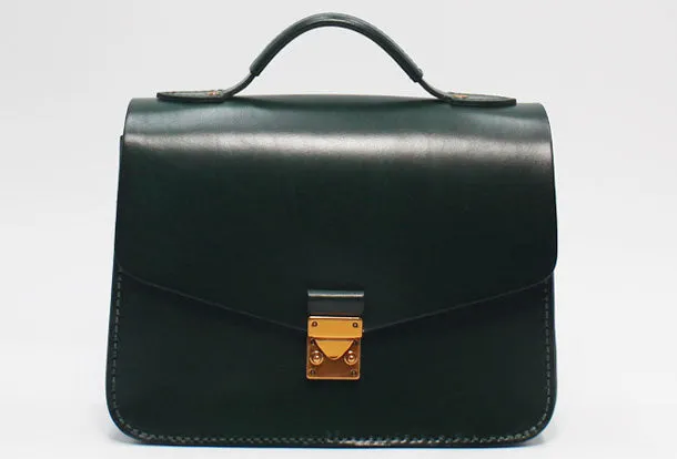 Handmade Leather Handbag Round Purse Crossbody Shoulder Bag for Girl Women Lady