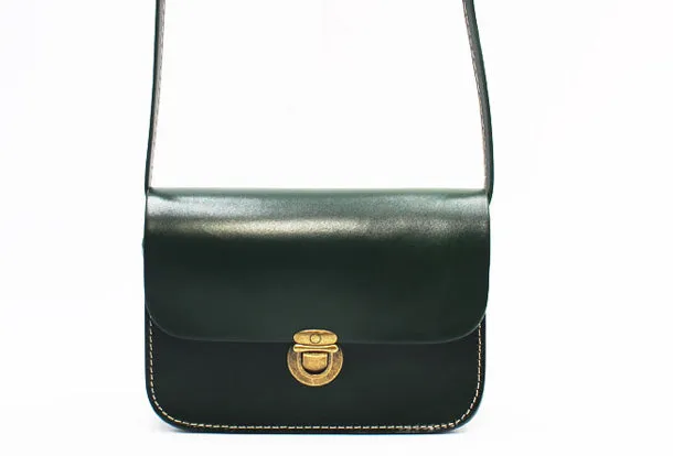 Handmade Leather Round Bag Crossbody Bag Shoulder Bag Purse for Women Leather Bag