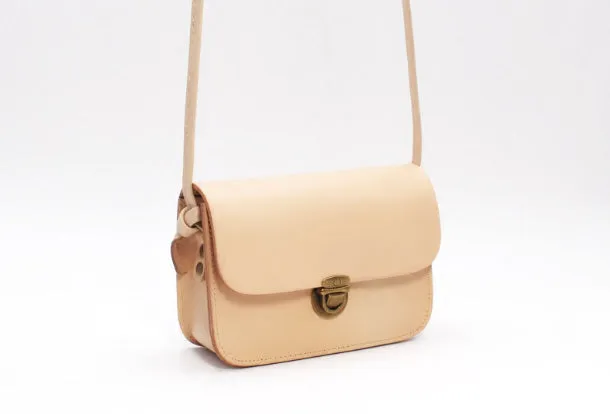Handmade Leather Round Bag Crossbody Bag Shoulder Bag Purse for Women Leather Bag
