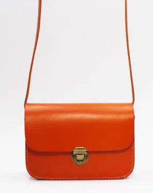 Handmade Leather Round Bag Crossbody Bag Shoulder Bag Purse for Women Leather Bag