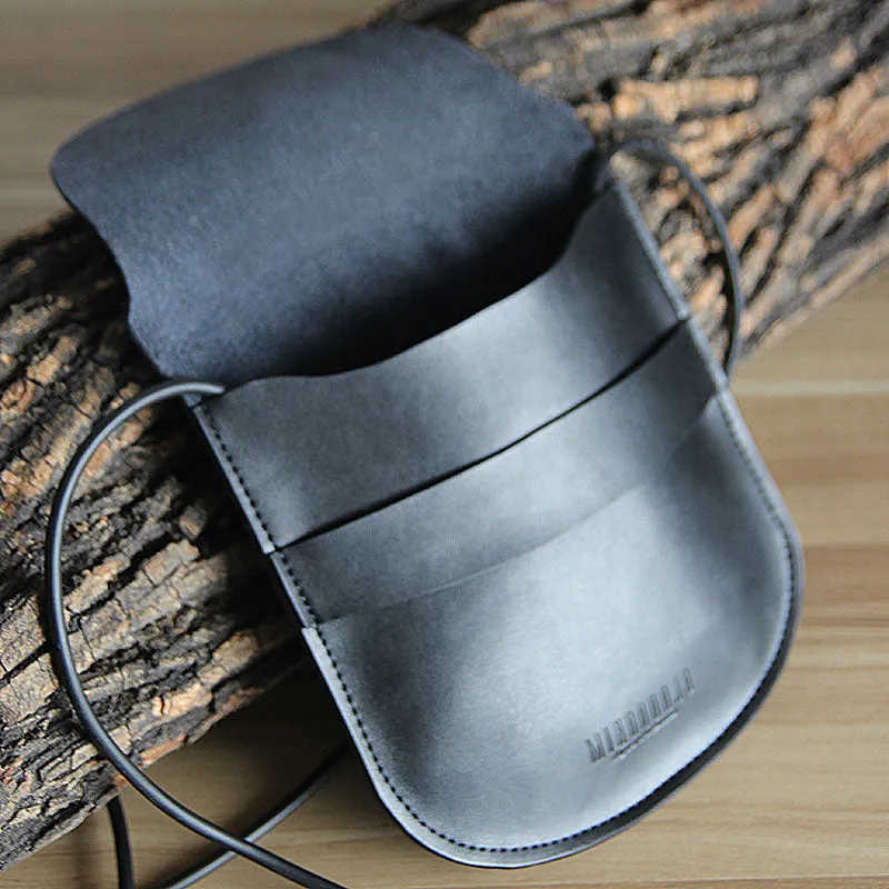 Handmade LEATHER WOMEN Round Saddle SHOULDER BAG Circle Crossbody Purse FOR WOMEN