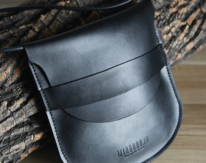 Handmade LEATHER WOMEN Round Saddle SHOULDER BAG Circle Crossbody Purse FOR WOMEN