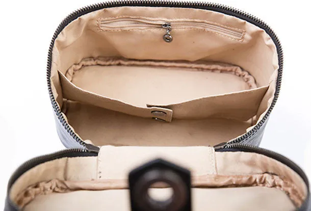 Handmade vintage doctor bag leather crossbody bag purse shoulder bag for women