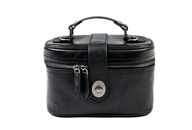 Handmade vintage doctor bag leather crossbody bag purse shoulder bag for women