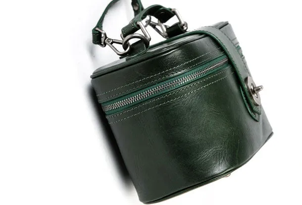 Handmade vintage doctor bag leather crossbody bag purse shoulder bag for women