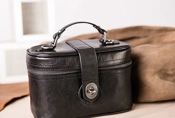 Handmade vintage doctor bag leather crossbody bag purse shoulder bag for women