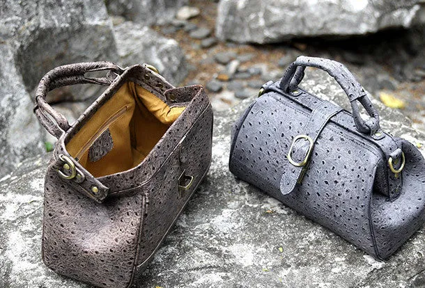 Handmade vintage shoulder bag small doctor bag handbag for women