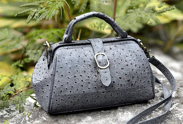 Handmade vintage shoulder bag small doctor bag handbag for women