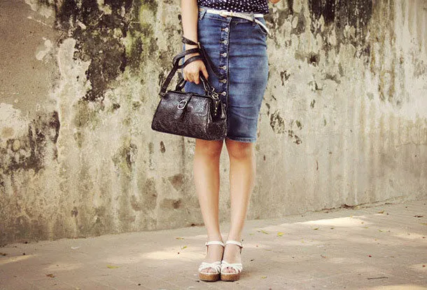 Handmade vintage shoulder bag small doctor bag handbag for women