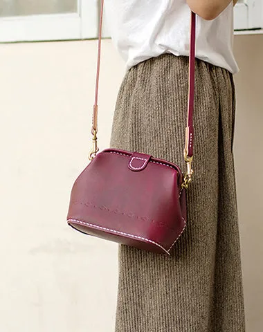 Handmade Womens Green Leather Small doctor Purse shoulder doctor bags for women