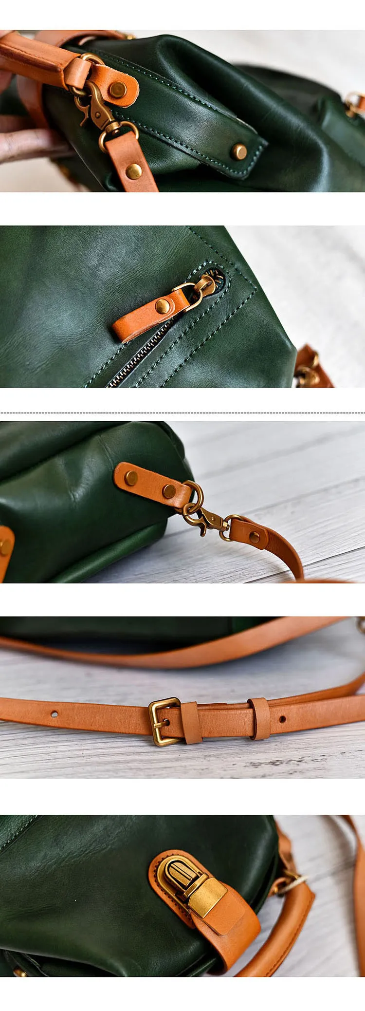 Handmade Womens Tan Leather Doctor Backpack Purse Shoulder Doctor Handbags for Women