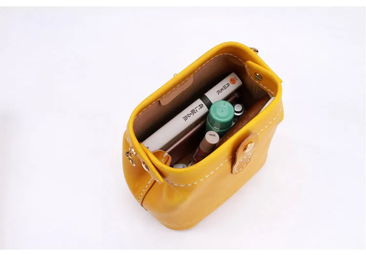 Handmade Womens Tan Leather Small doctor Purse shoulder doctor bags for women