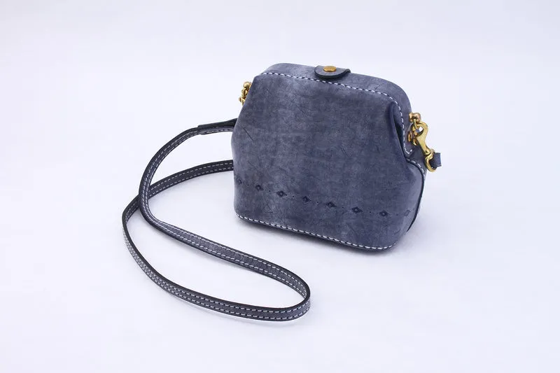 Handmade Womens Tan Leather Small doctor Purse shoulder doctor bags for women