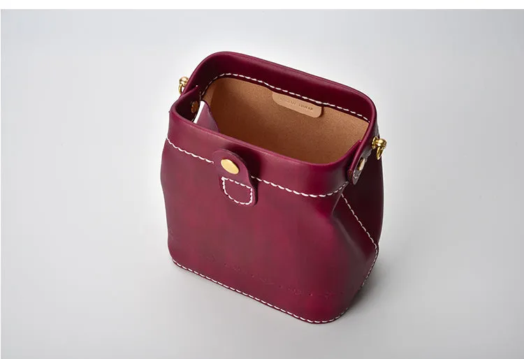 Handmade Womens Tan Leather Small doctor Purse shoulder doctor bags for women