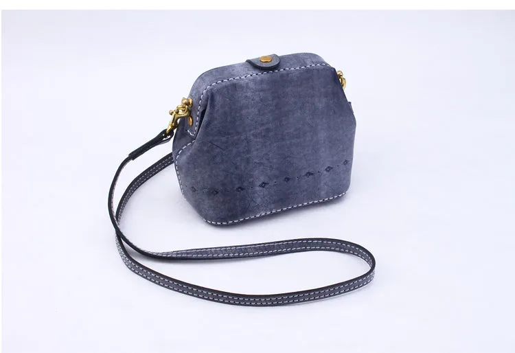 Handmade Womens Tan Leather Small doctor Purse shoulder doctor bags for women