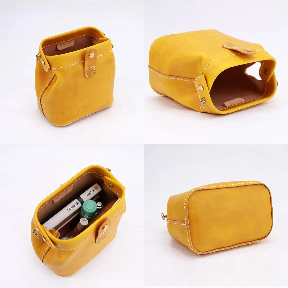 Handmade Womens Tan Leather Small doctor Purse shoulder doctor bags for women