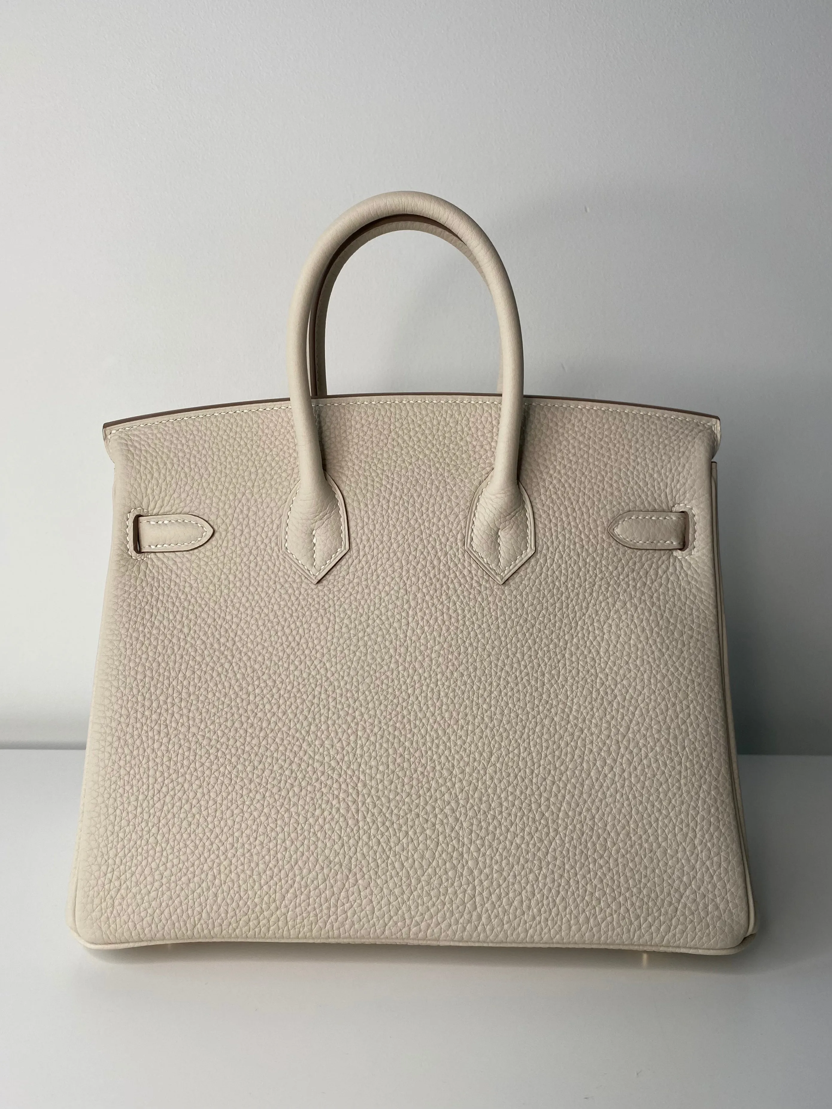 Hermes Birkin 25 Craie Togo Gold Hardware