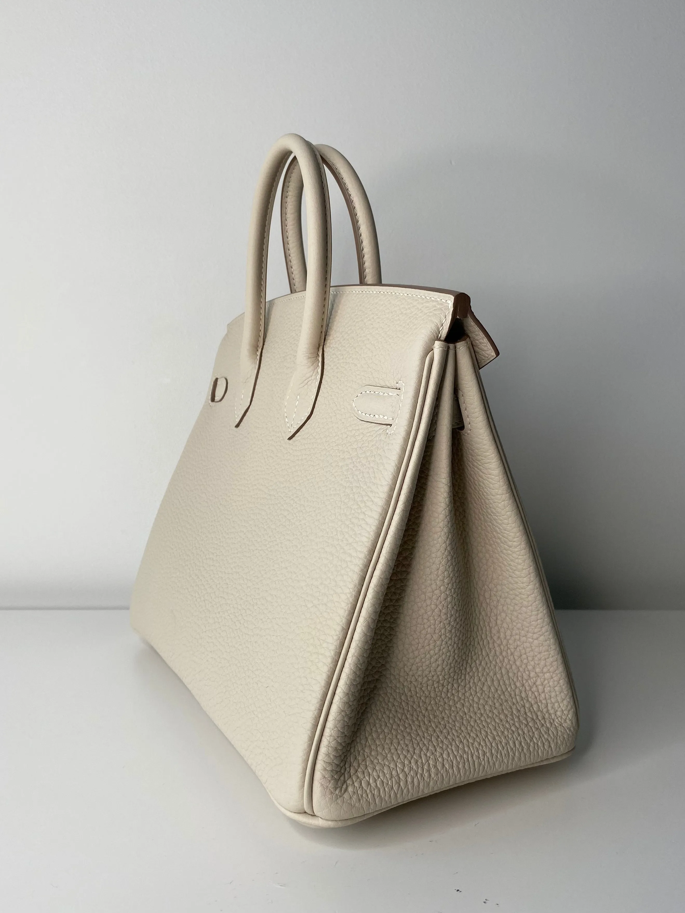 Hermes Birkin 25 Craie Togo Gold Hardware