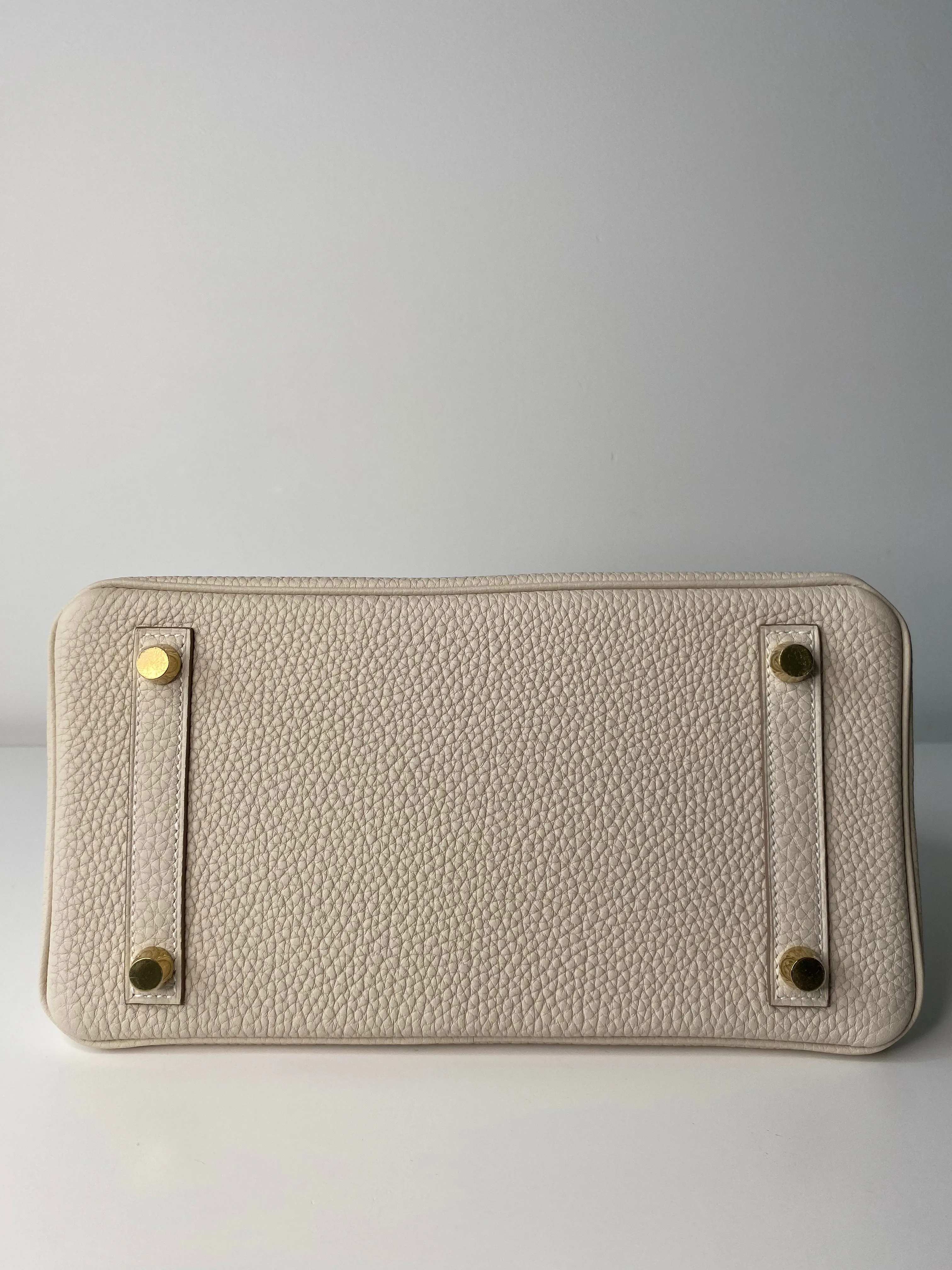 Hermes Birkin 25 Craie Togo Gold Hardware