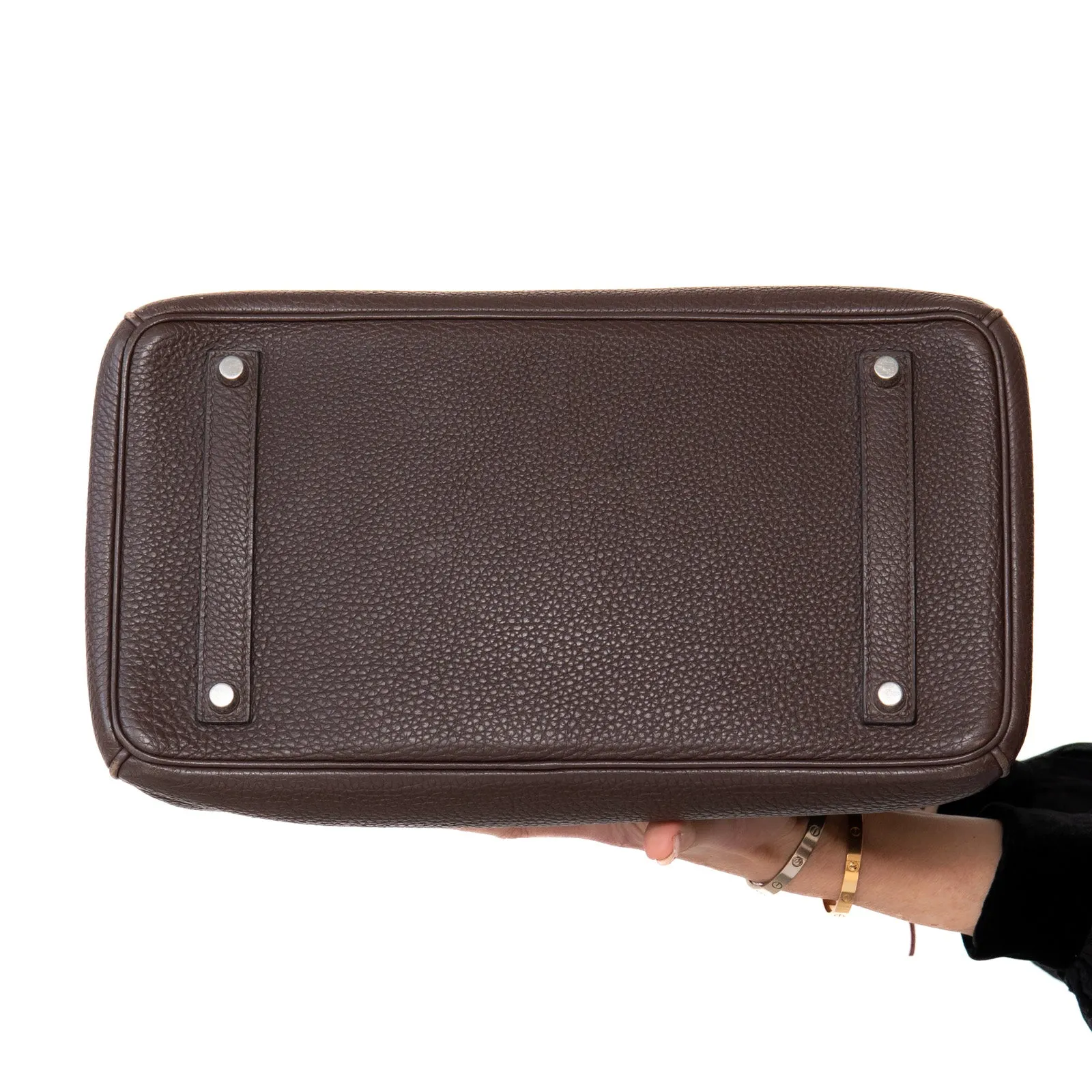Hermes Birkin 35 Chocolate Veau Togo Leather Bag