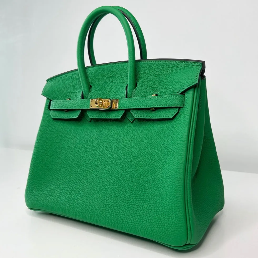 Herm??s Birkin 25 Bamboo Togo Gold Hardware