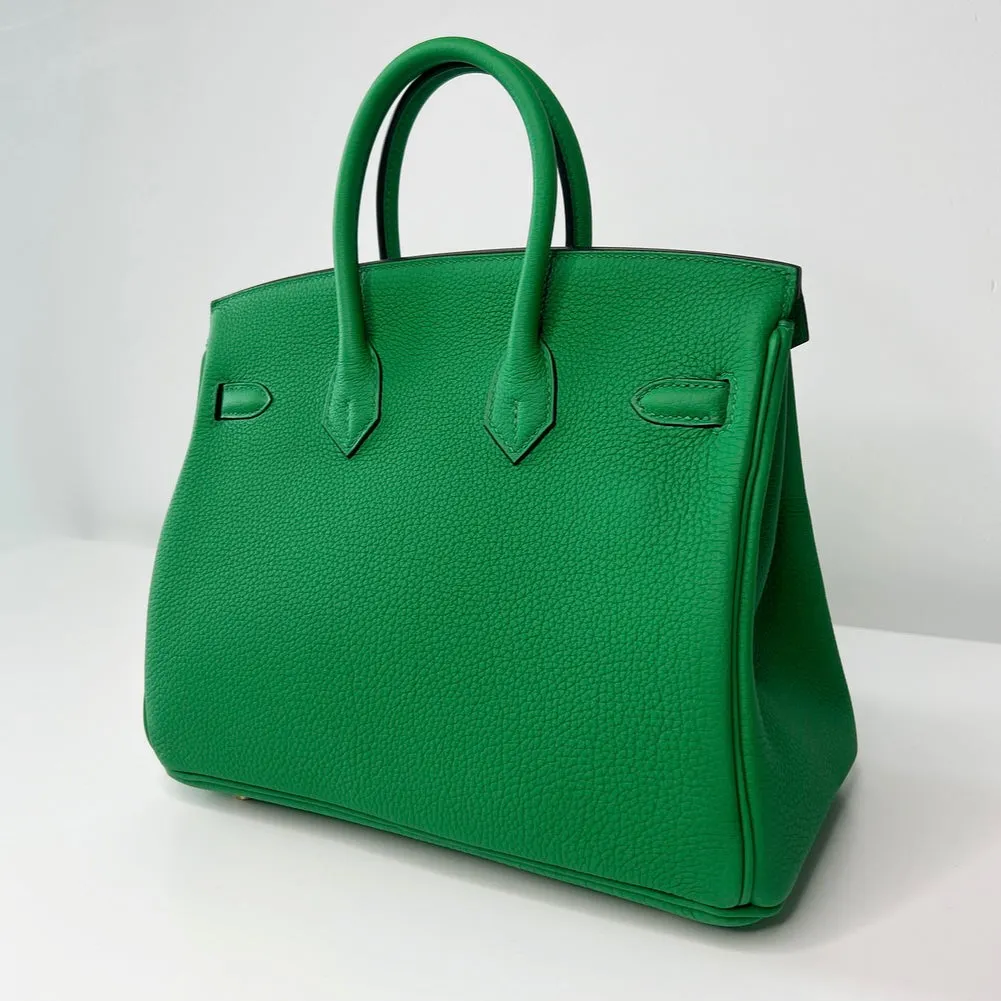 Herm??s Birkin 25 Bamboo Togo Gold Hardware