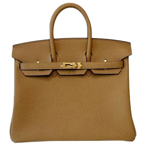 Herm??s Birkin 25 Biscuit Togo Gold Hardware