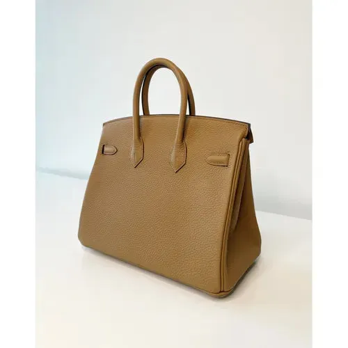 Herm??s Birkin 25 Biscuit Togo Gold Hardware