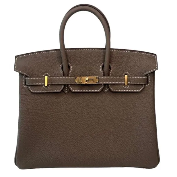 Herm??s Birkin 25 Etain Togo Gold Hardware