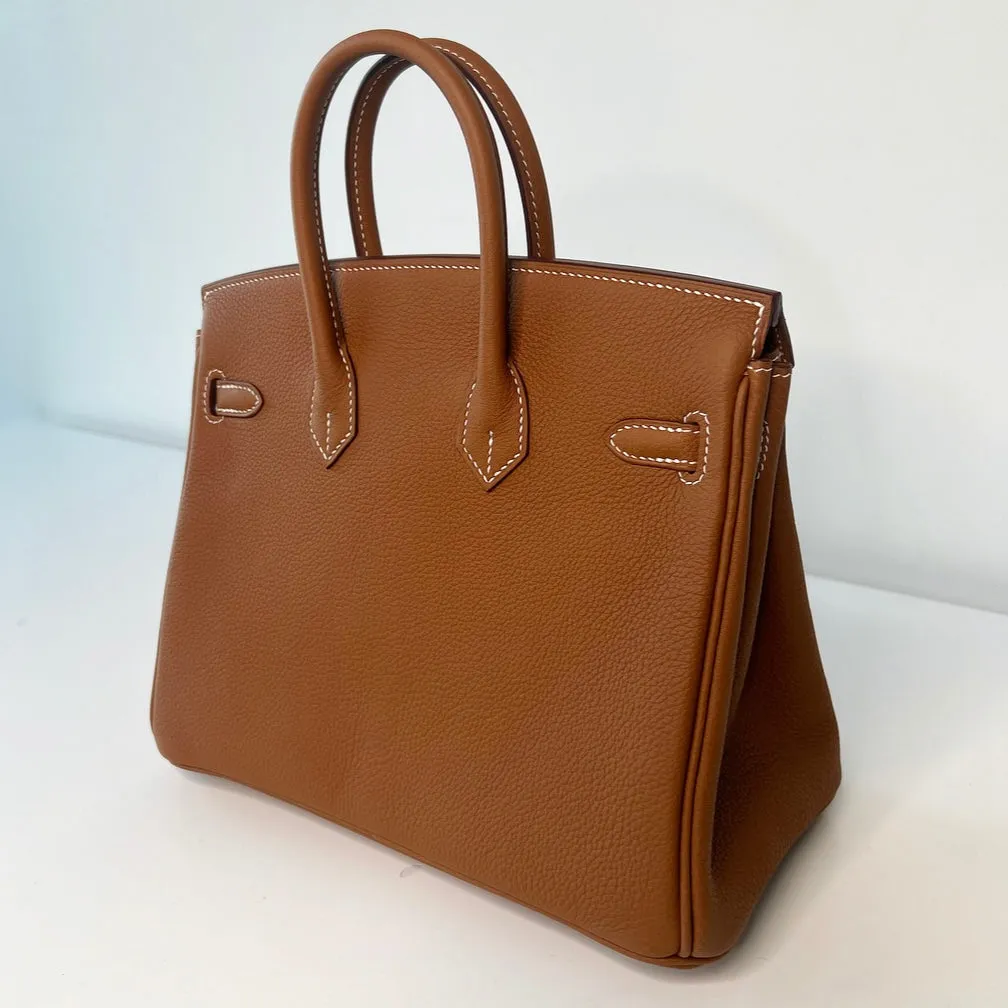 Herm??s Birkin 25 Gold Togo Gold Hardware