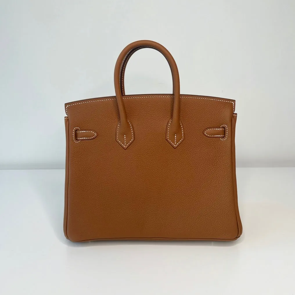 Herm??s Birkin 25 Gold Togo Gold Hardware