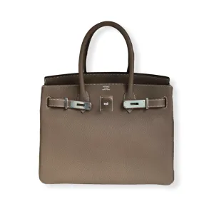 Herm??s Birkin 30 Etoupe Togo Palladium Hardware