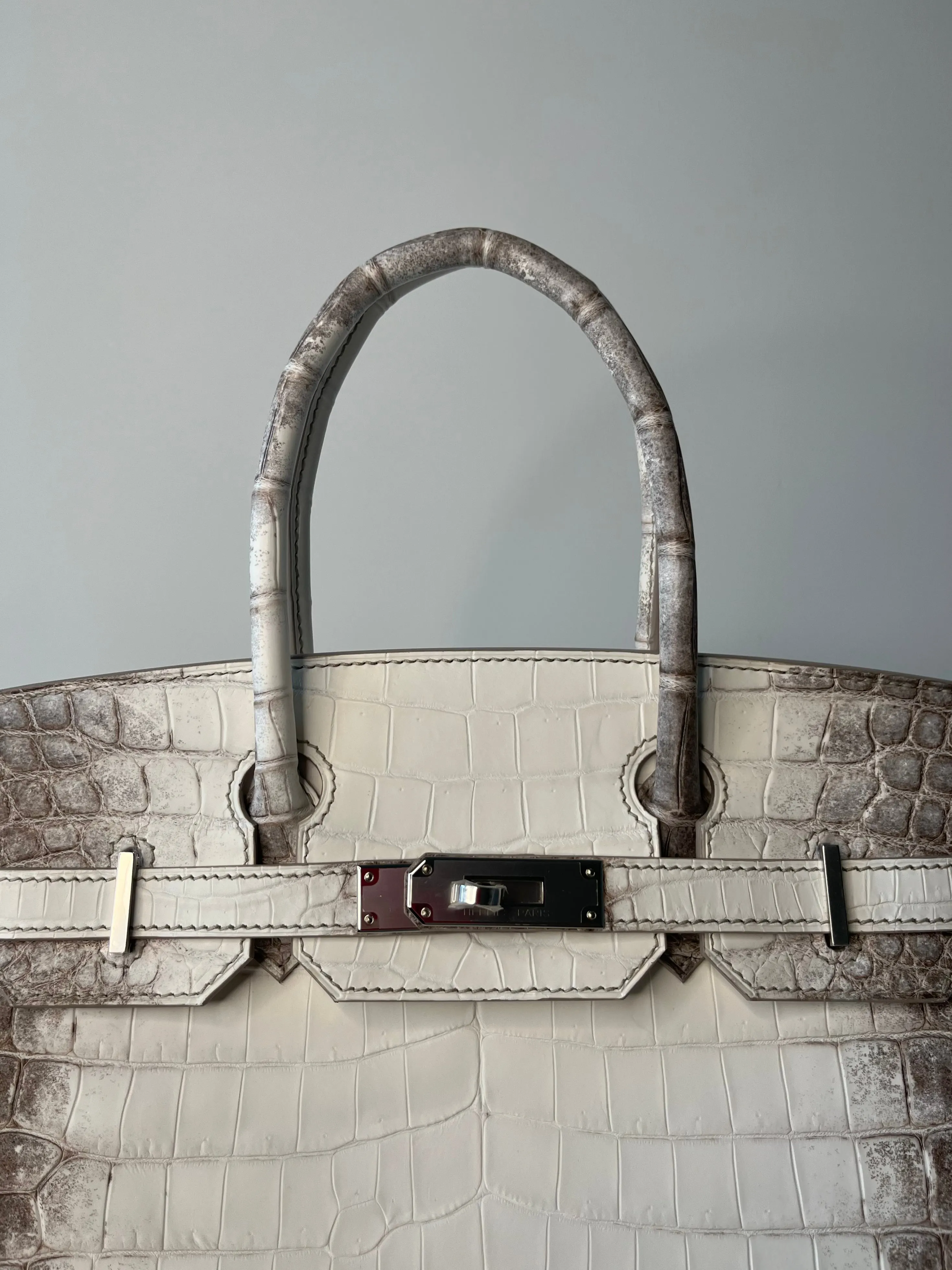 Herm??s Birkin 30 Himalaya Matte Palladium Hardware