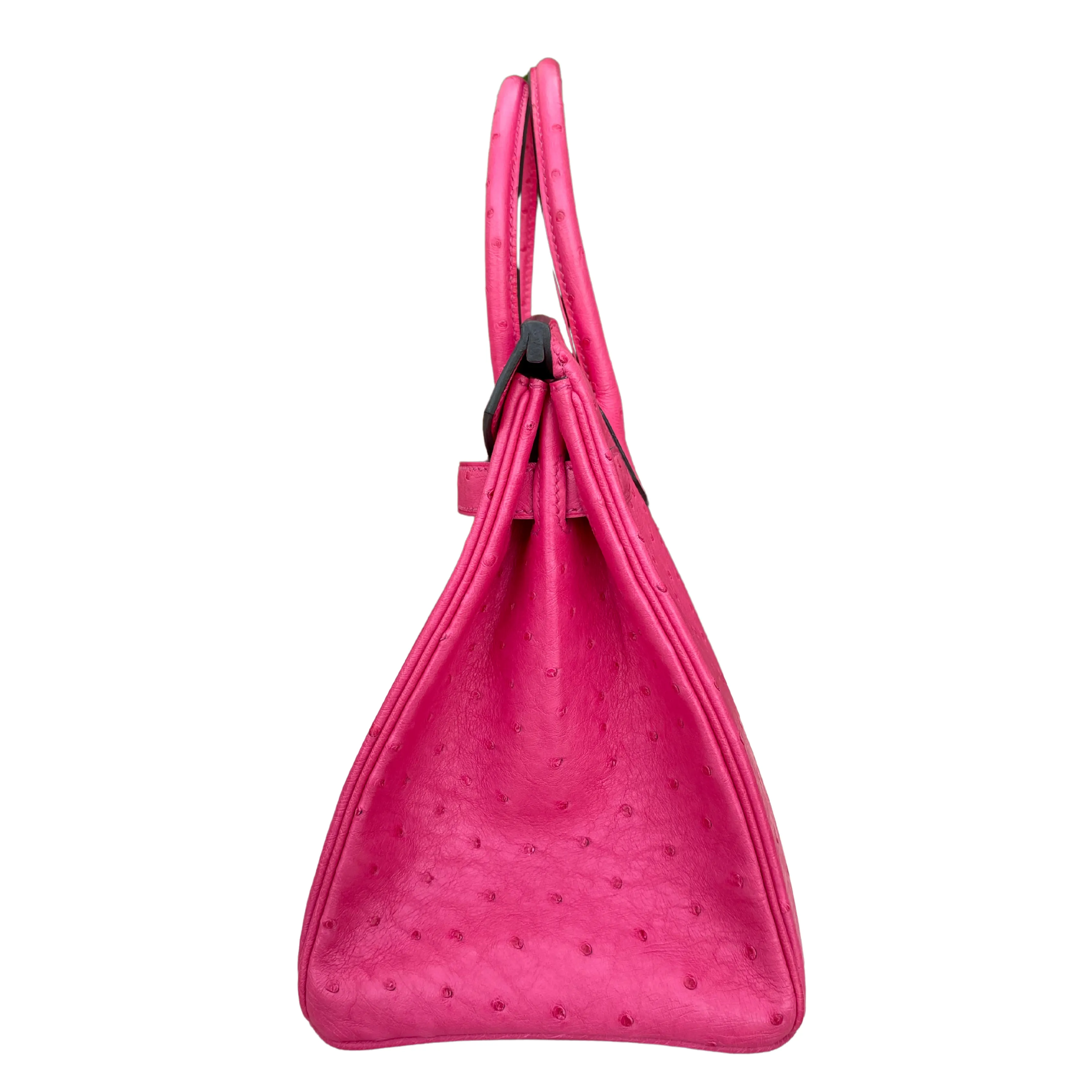 Herm??s Birkin 30 Rose Tyrien Ostrich Palladium Hardware