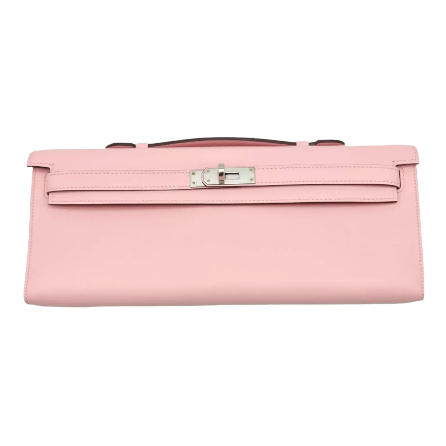 Herm??s Kelly Cut Rose Sakura Swift Palladium Hardware