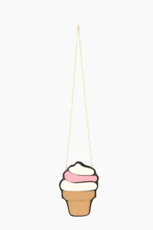Ice Cream Cone Novelty Crossbody Bag