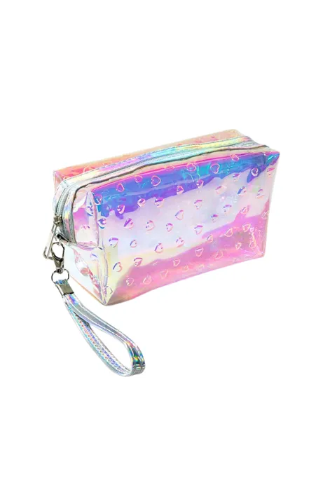Iridescent Leopard Print Pouch