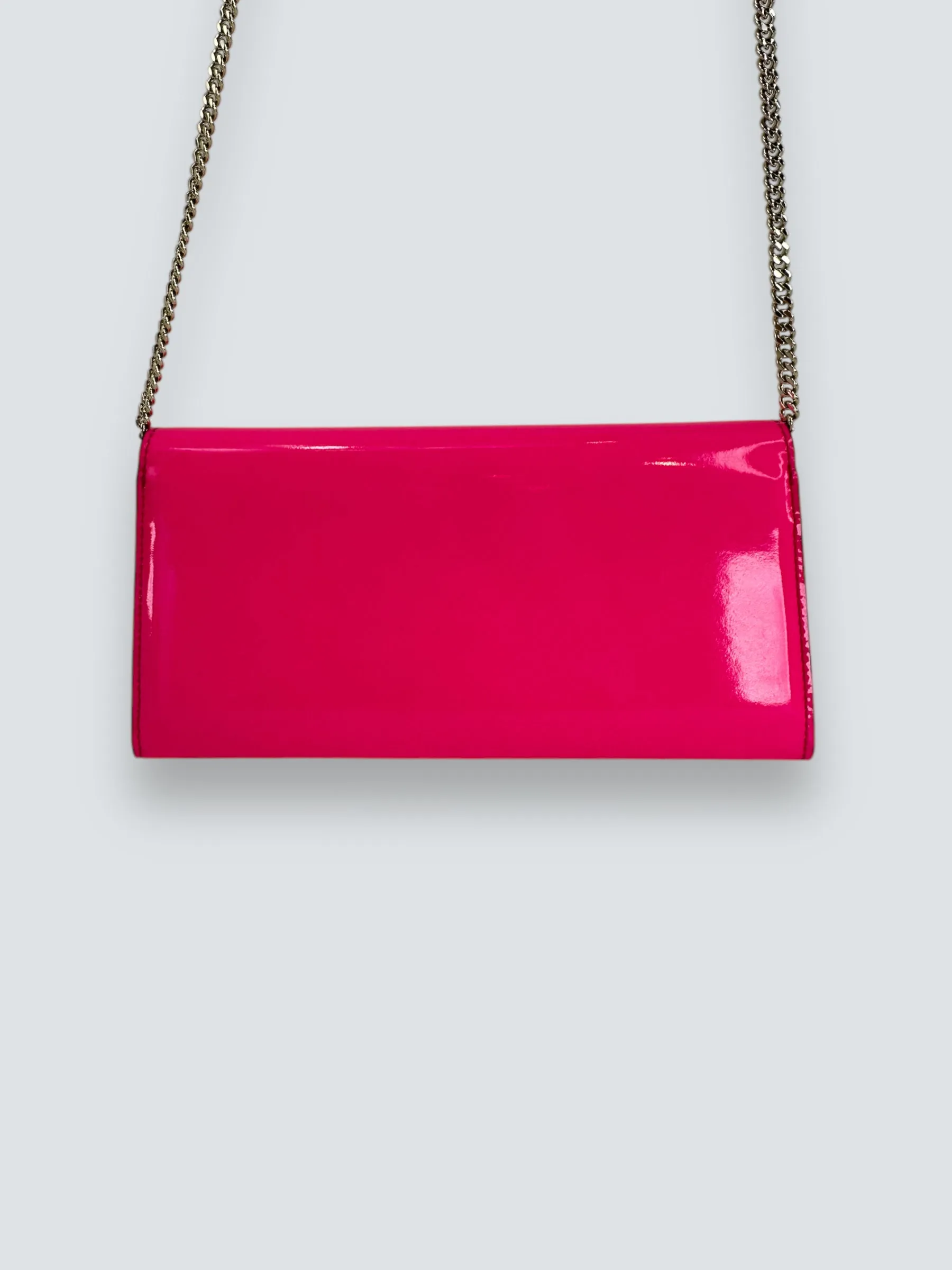 Jimmy Choo Milla Neon Pink Clutch
