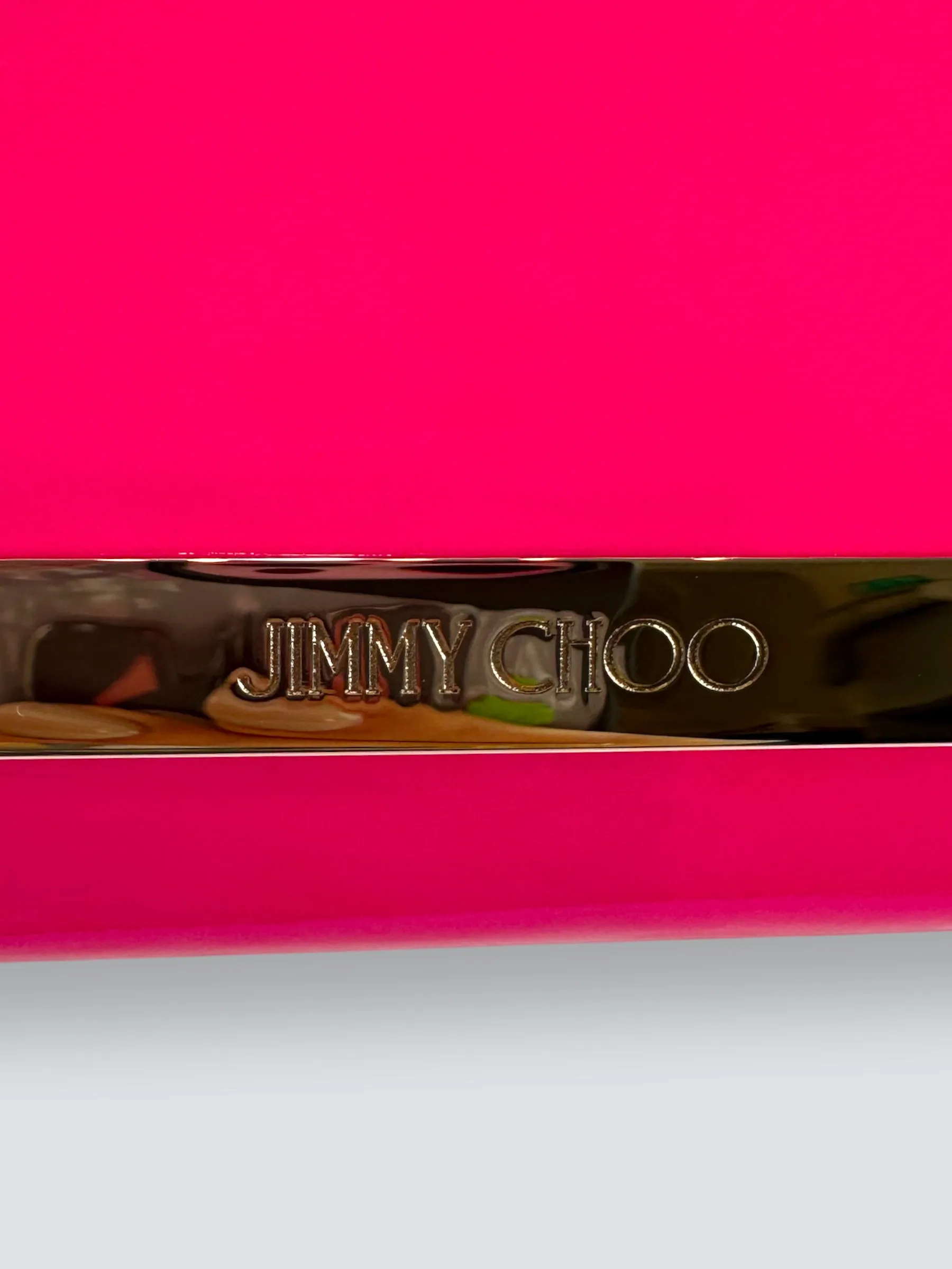 Jimmy Choo Milla Neon Pink Clutch
