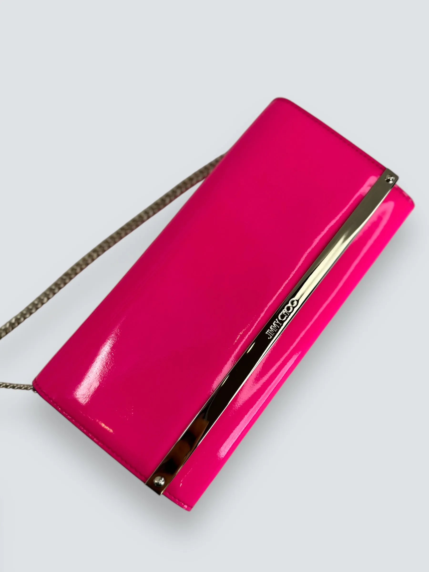 Jimmy Choo Milla Neon Pink Clutch