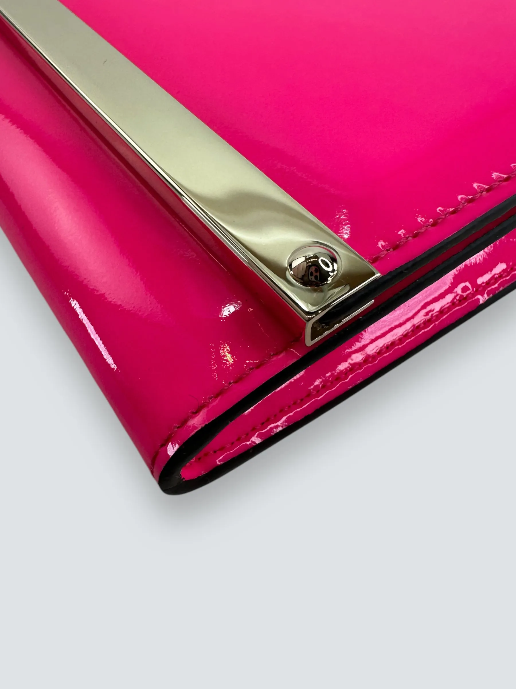 Jimmy Choo Milla Neon Pink Clutch