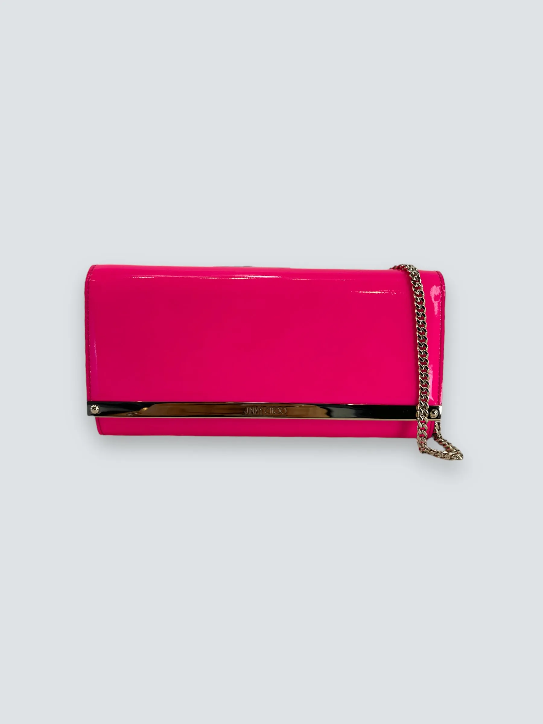 Jimmy Choo Milla Neon Pink Clutch