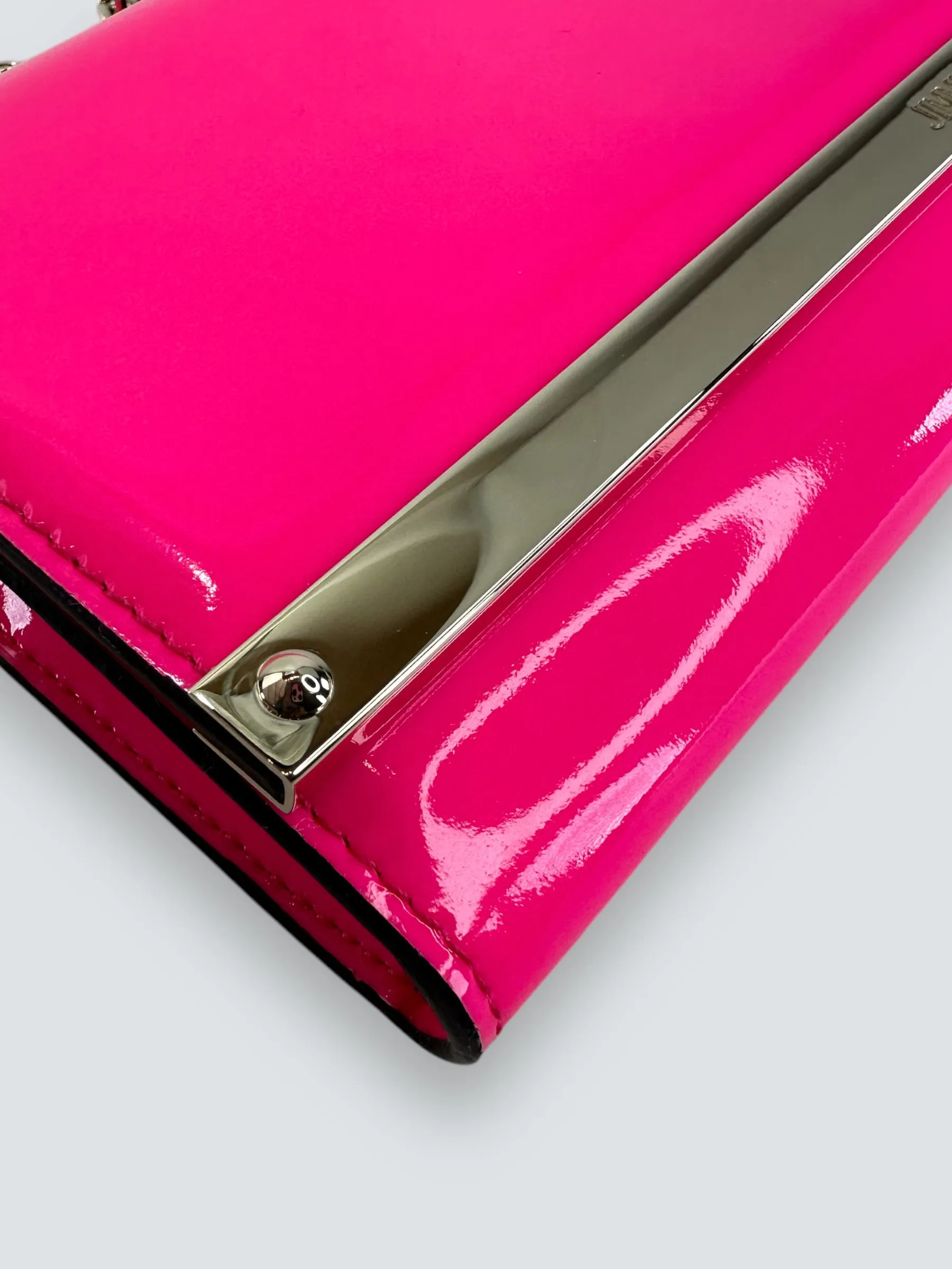 Jimmy Choo Milla Neon Pink Clutch