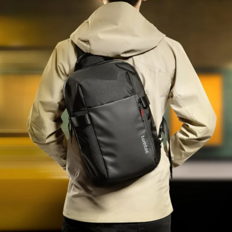 Khaki 14???? Laptop Large Sling Bag For Big Men 9L Sports Large Sling Bag For Men